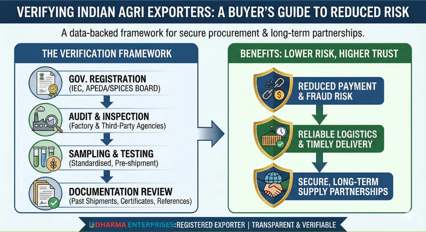 Verifying Indian agricultural exporters – quality and compliance