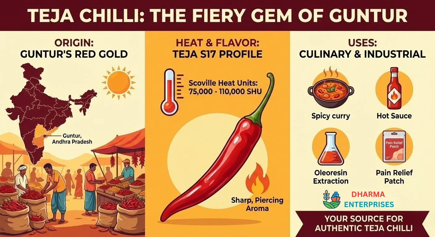 Teja chilli (S17) – the fiery gem of Guntur, India